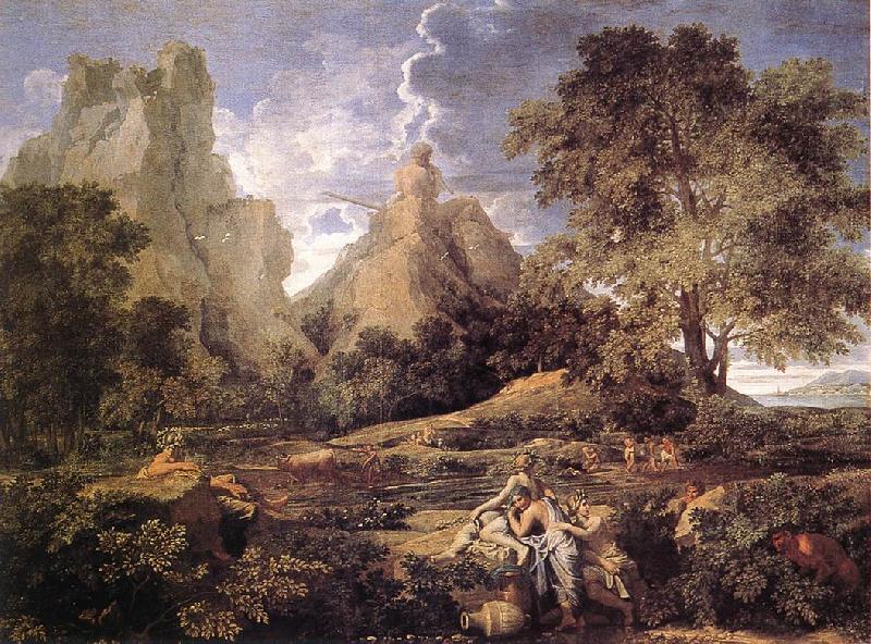 POUSSIN, Nicolas Landscape with Polyphemus af Germany oil painting art